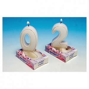 Number candle 0 (12 pcs)