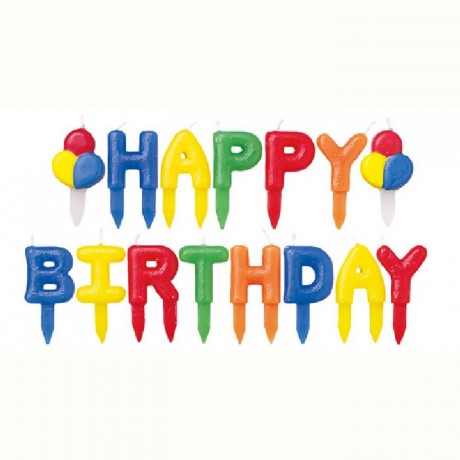 Wilton Happy Birthday Candle Pick Set