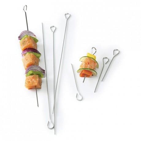 Brochette inox L 460 mm (lot de 12)