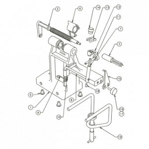 Peeling thickness stop for Apple peeler