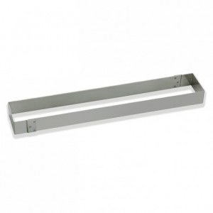 Rectangular mousse frame stainless steel 560 x 90 x 40 mm