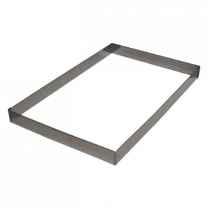 Heavy cake frame stainless steel H45 490x290 mm