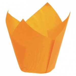 Tulipcup pastry case orange Ø 50 x 80 mm (200 pcs)