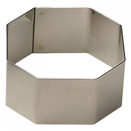 Square faceted stainless steel  H30 60x60 mm (pack of 6)