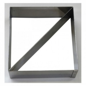 Duo mousse square stainless steel H45 120x120 mm