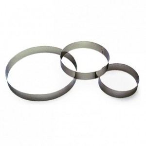 Custard ring stainless steel H35 Ø180 mm