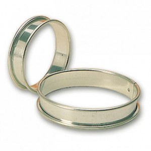 Tart ring stainless steel Ø 100 mm H 20 mm (6 pcs)