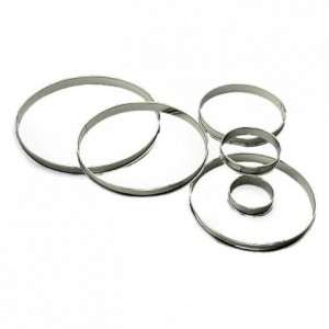 Cercle à tarte inox H20 Ø160 mm