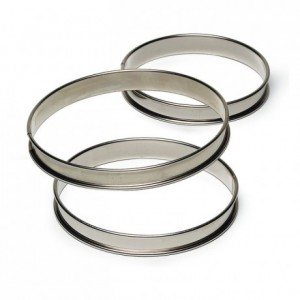 Cercle à tarte inox H27 Ø240 mm