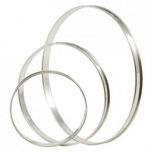 Tart ring stainless steel Ø 300 mm H 20 mm