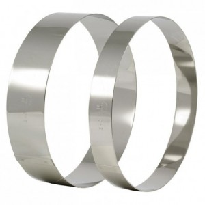 Vacherin ring stainless steel Ø 200 mm H 60 mm