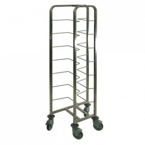 Dough container trolley 370 x 590 x 1790 mm