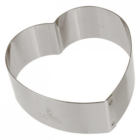 Coeur bombé inox H30 85x85 mm (lot de 6)