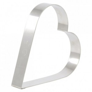 Heart cake ring stainless steel 100 x 35 mm