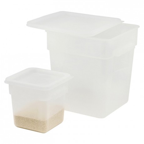 Square container for ingredients PP 6 L