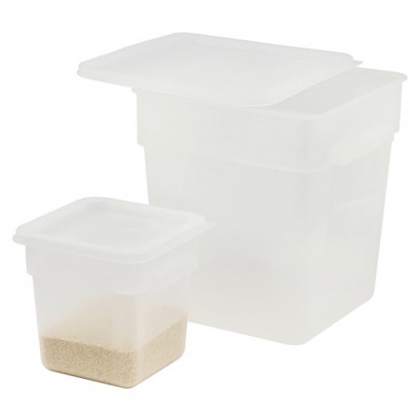 Square container for ingredients PP 8 L