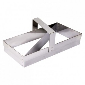 Croissant cutter large stainless steel 200x100 mm