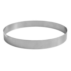 Cercle perforé à entremets inox H35 Ø240 mm