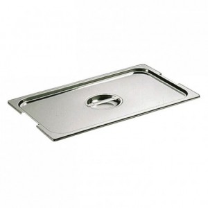Notched lid for container with handles stainless steel GN 1/1