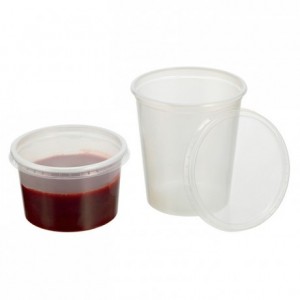 Lid for coulis round container (500 pcs)