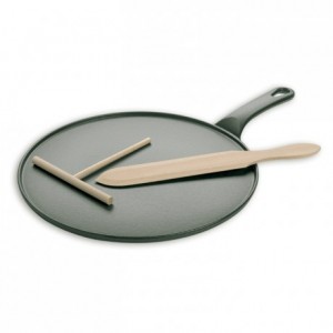 Crepe pan black cast iron Ø 300 mm