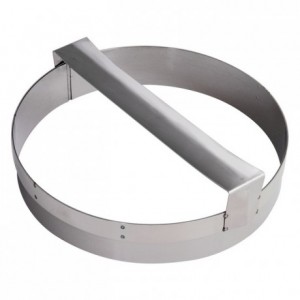 Pastry cutter round plain with handle stainless steel Ø280 mm