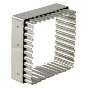 Square fluted cutter stainless steel 80 x 80 mm