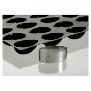 Cutter egg for biscuits bases stainless steel 100 x 65 mm