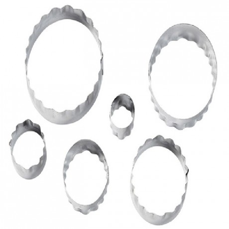 Wilton Double Cut Outs Oval Set/6