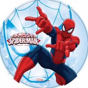 Wafer paper disc Spiderman 22 cm