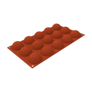 Half-spheres silicone mould Ø 45 mm