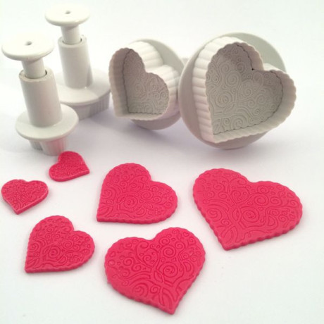 Dekofee Heart Plunger Cutters (Set of 4)