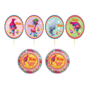 Dekora Trolls Cupcake Decoration Kit