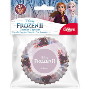 Caissettes à cupcakes Dekora Frozen 2 (lot de 25)