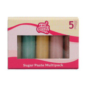 FunCakes Sugar Paste Kit Earthy Colors 5 x 100 g