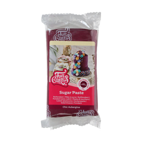 FunCakes Sugar Paste Chic Aubergine 250 g