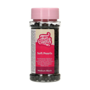 FunCakes Soft Pearls Medium Black 60 g