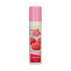 Spray velours FunCakes rouge 100 ml