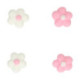 FunCakes Sugar Decorations Pink & White Flowers 64 pieces