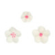 FunCakes Sugar Decorations White & Pink Flowers 32 pieces