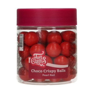 FunCakes Pearl Red Chocolate Crispy Balls 130 g