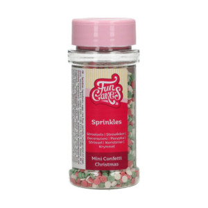 Mini confettis en sucre FunCakes Noël 60 g