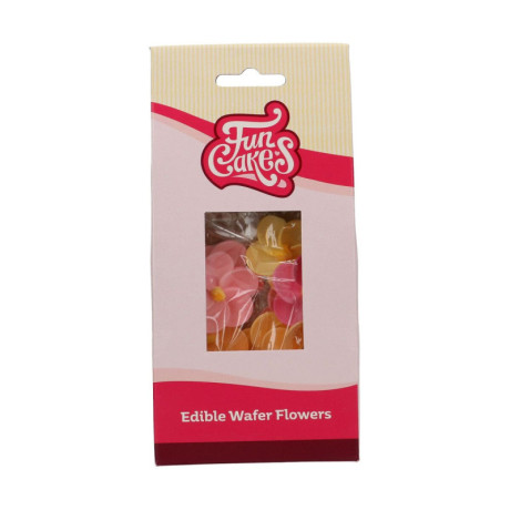 FunCakes Edible Wafer Flowers Primrose 12 pcs