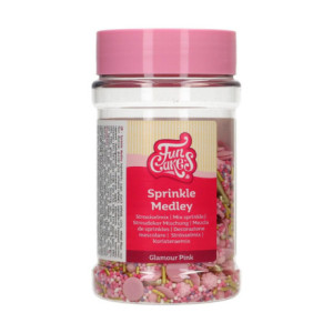 Medley en sucre FunCakes Glamour Pink 180 g