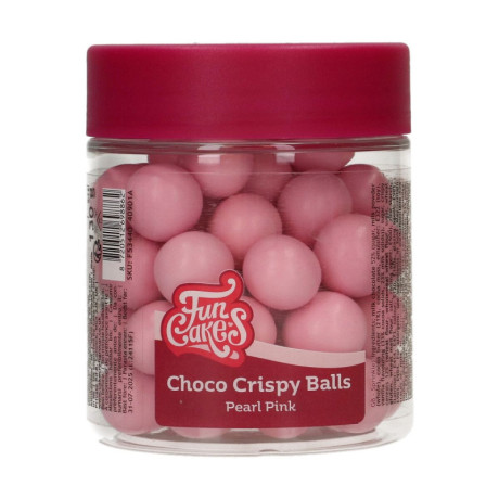 Boules croustillantes de chocolat FunCakes Pearl Pink 130 g