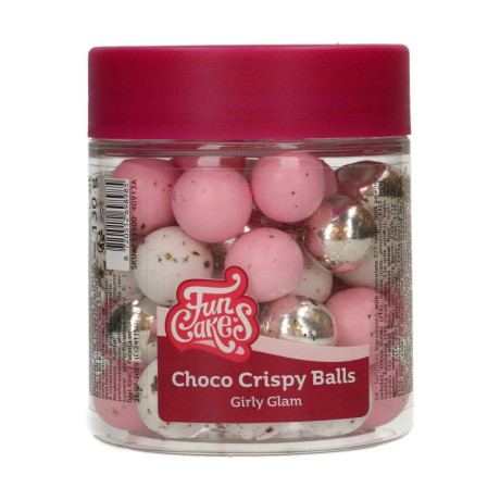 FunCakes Girly Glam Chocolate Crispy Balls 130 g