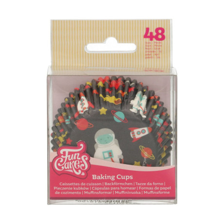 FunCakes Cupcake Baking Cups Space 48 pcs