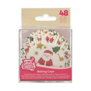 FunCakes Cupcake Baking Cups Christmas 48 pcs