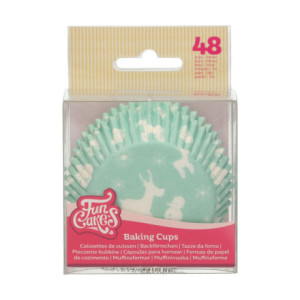 FunCakes Cupcake Baking Cups Winter Wonderland 48 pcs