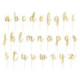 PartyDeco Alphabet Gold Toppers (Pack of 53)